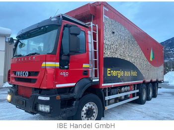 Лесовоз Iveco 380T45 Trakker 8x4, E5,58m³ walking floor,schubb