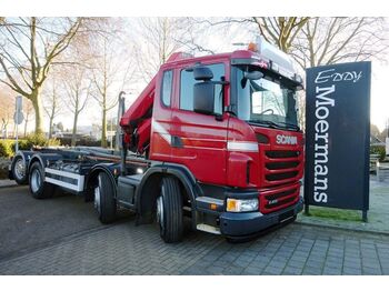Камион с кран Scania G400 8x2*6 Abroller Mit Kran