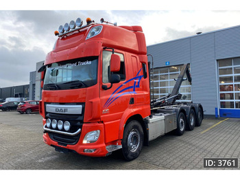 DAF CF 510 SSC, Euro 6, / 8x2 / 24T Hiab Lift / Steering axle / Lift axle - Контейнеровоз/ Сменна каросерия камион