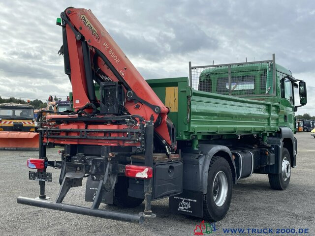Самосвал камион, Камион с кран MAN TGS 18.320 Meiller Kipper-Palfinger Kran-1. Hand: снимка 15