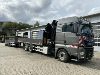 Бордови камион MAN TGS 26.500 6x2 Pritsche Kran HIAB HIPRO 408 E-6: снимка 1