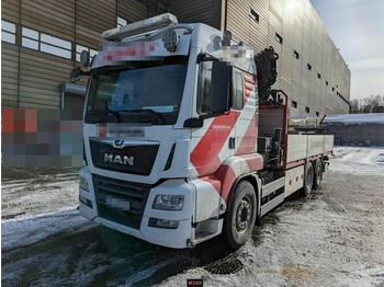 Камион с кран MAN TGS 28.500 6x2Crane truck with HMF 28 t/m and alu: снимка 1