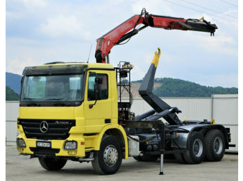 Мултилифт с кука камион, Камион с кран Mercedes-Benz Actros 2641 Abrollkipper 4,80m+ Kran*6x4*: снимка 1