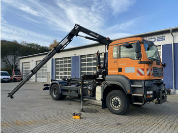Мултилифт с кука камион MAN TGA 18.350 4x4 Abrollkipper + Kran *Winterdienst