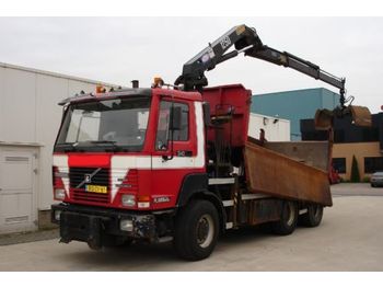 Terberg FL1350 6X6 KIPPER MET KRAAN - Самосвал камион