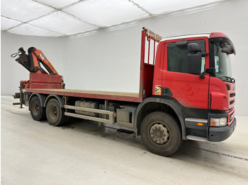 Бордови камион, Камион с кран Scania P400 - 6x4: снимка 3