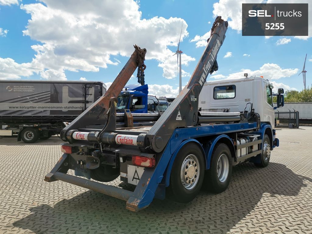 Мултилифт за контейнери камион Scania P 380 LB6X2*4HSA / Absetzkipper / neue Batterien: снимка 9