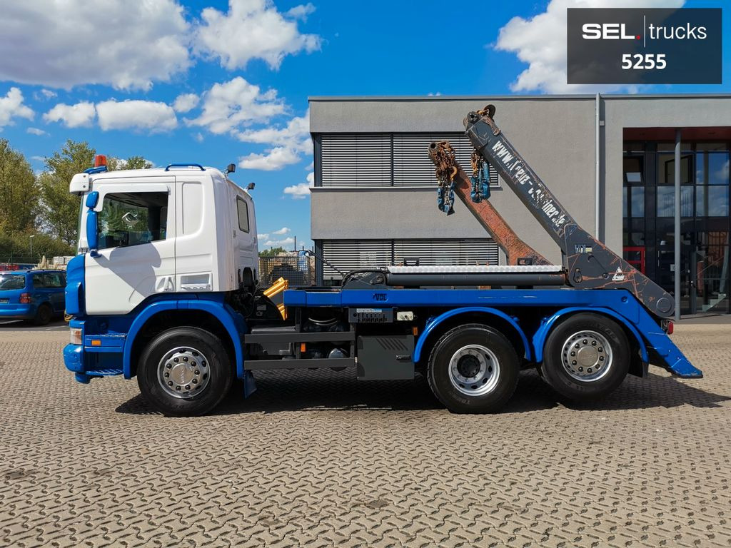 Мултилифт за контейнери камион Scania P 380 LB6X2*4HSA / Absetzkipper / neue Batterien: снимка 3