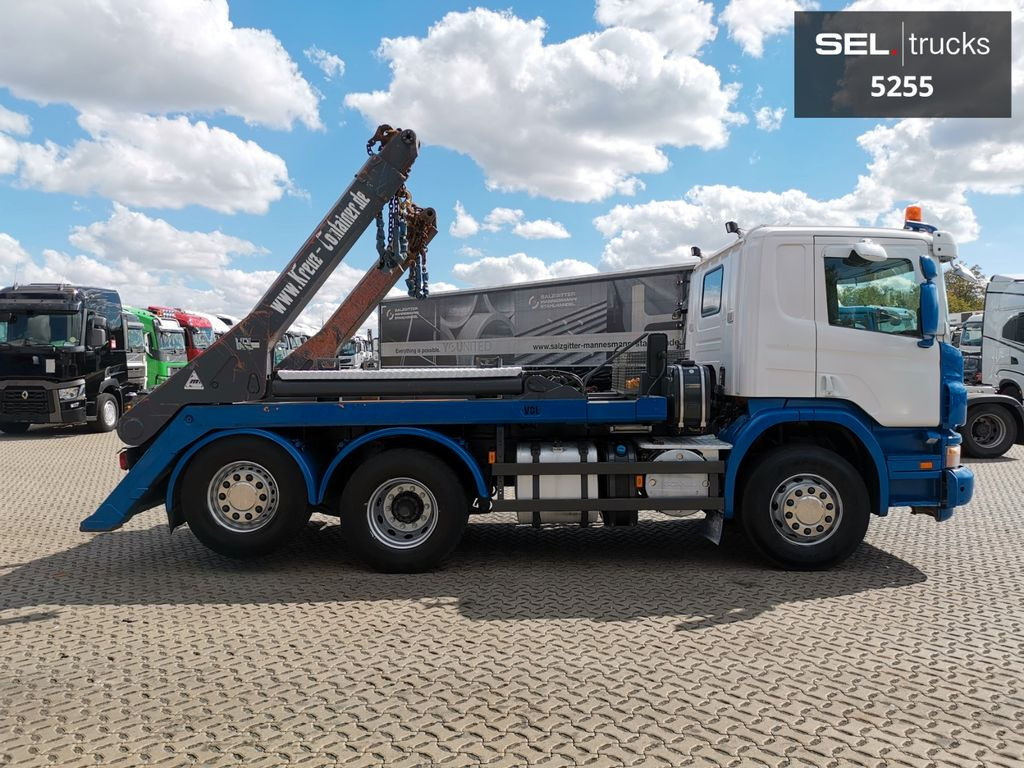 Мултилифт за контейнери камион Scania P 380 LB6X2*4HSA / Absetzkipper / neue Batterien: снимка 8