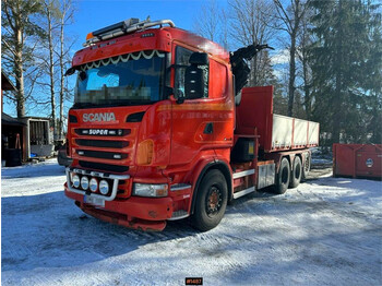 Камион с кран Scania R400LB8X4*4HSA hooktruck with crane: снимка 1