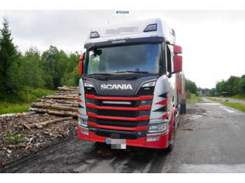 Камион за дърва Scania R650: снимка 2