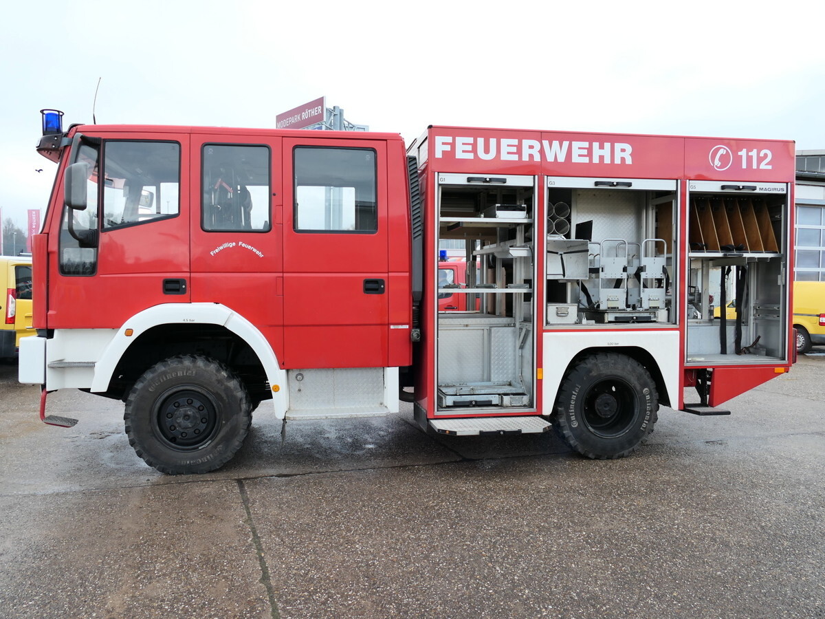 Пожарна кола IVECO FF 95 E 18W LF 8/6 DoKa 4X4 SFZ FEUERWEHR Löschf: снимка 12