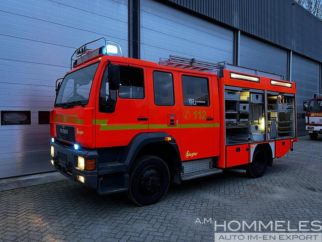 Пожарна кола MAN 14.224 4x4 (L80): снимка 4