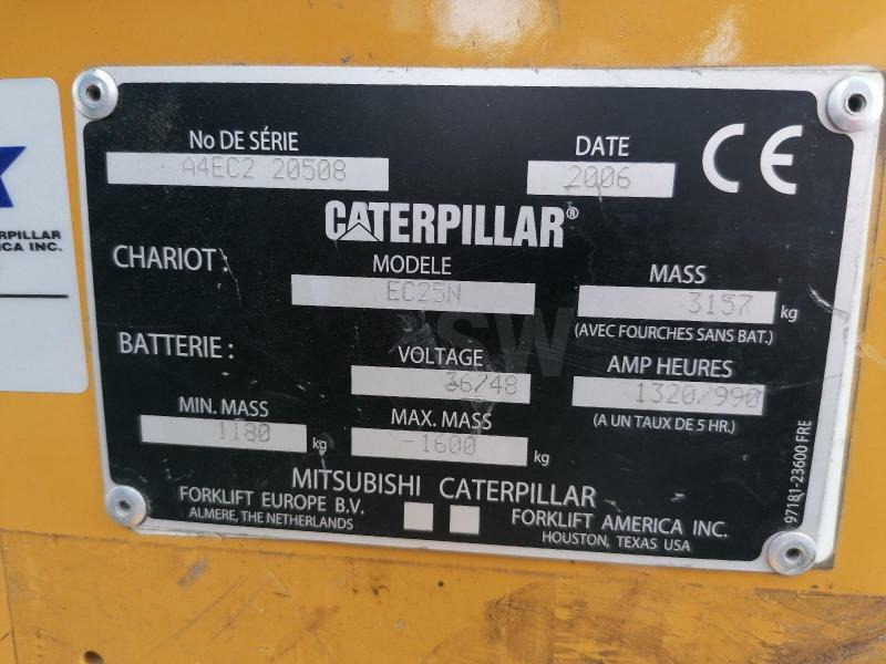 Електрокар Caterpillar EC25N: снимка 16