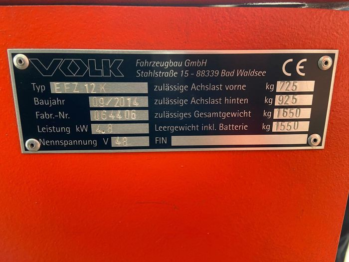 Електрически влекач Volk EFZ12K: снимка 3