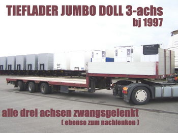 Doll TIEFLADER JUMBO 3achs ZWANGSGELENKT schwanenhals - Бордово полуремарке/ Платформа