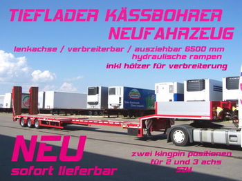 Kässbohrer LB3E / verbreiterbar /lenkachse / 6,5 m AZB NEU - Бордово полуремарке/ Платформа