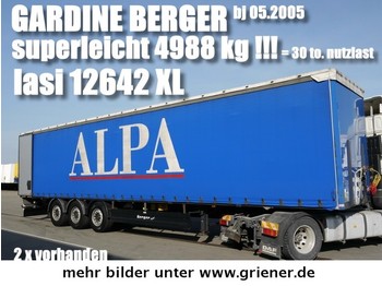  BERGER SAPL 24/ LASI XL / 4988 kg leergewicht !! - Брезентово полуремарке