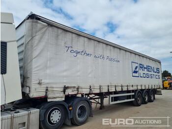 Брезентово полуремарке Freuhauf Tri Axle Curtainsider Trailer