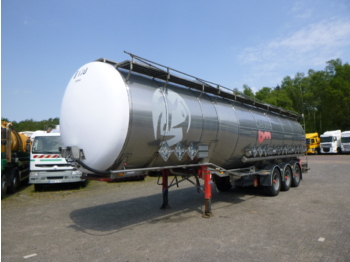 Полуремарке цистерна За превоз на химикати Burg Chemical tank inox L4BH 46 m3 / 4 comp: снимка 1