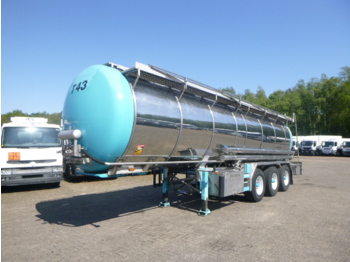 Полуремарке цистерна За превоз на хранителни стоки Burg Food tank inox 26.8 m3 / 1 comp + pump: снимка 1