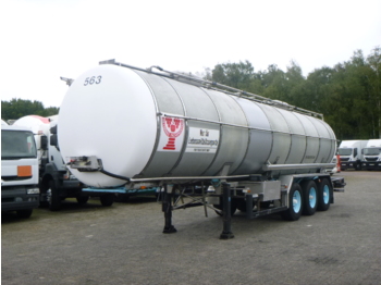 Полуремарке цистерна За превоз на хранителни стоки Burg Food tank inox 30.3 m3 / 1 comp: снимка 1