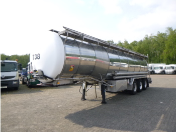 Полуремарке цистерна За превоз на хранителни стоки Burg Food tank inox 30.5 m3 / 3 comp + pump: снимка 1