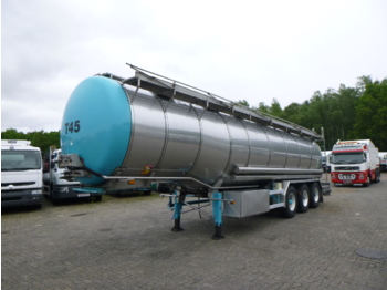 Полуремарке цистерна За превоз на хранителни стоки Burg Food tank inox 32.6 m3 / 3 comp + pump: снимка 1