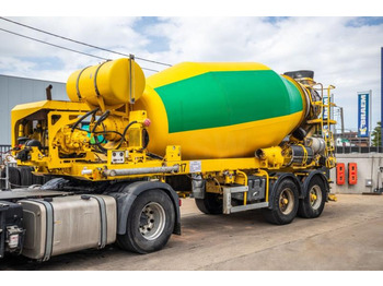 DE BUF BETON MIXER/MALXEUR/MISCHER 10M3 + MOTOR/MOTEUR - - Полуремарке
