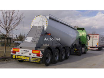 Нови Полуремарке цистерна За превоз на цимент EMIRSAN 4 Axle Cement Tanker Trailer: снимка 1