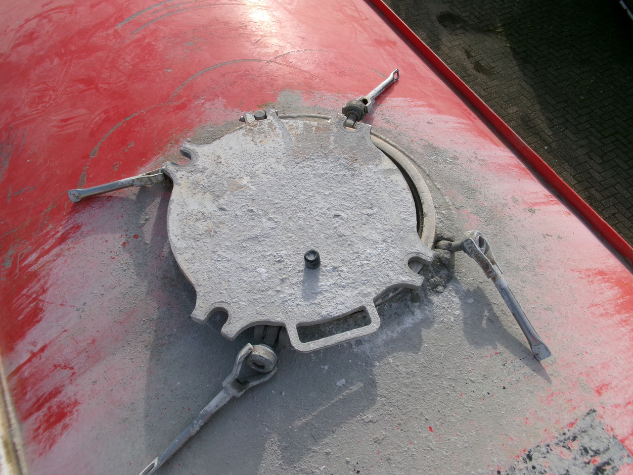 Полуремарке цистерна За превоз на брашно Feldbinder Powder tank alu 36 m3 / 1 comp: снимка 21