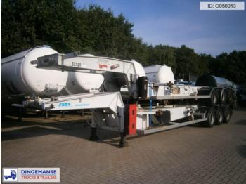 Asca 3-axle tank container trailer 20 ft. ADR/GGVS - Контейнеровоз/ Сменна каросерия полуремарке