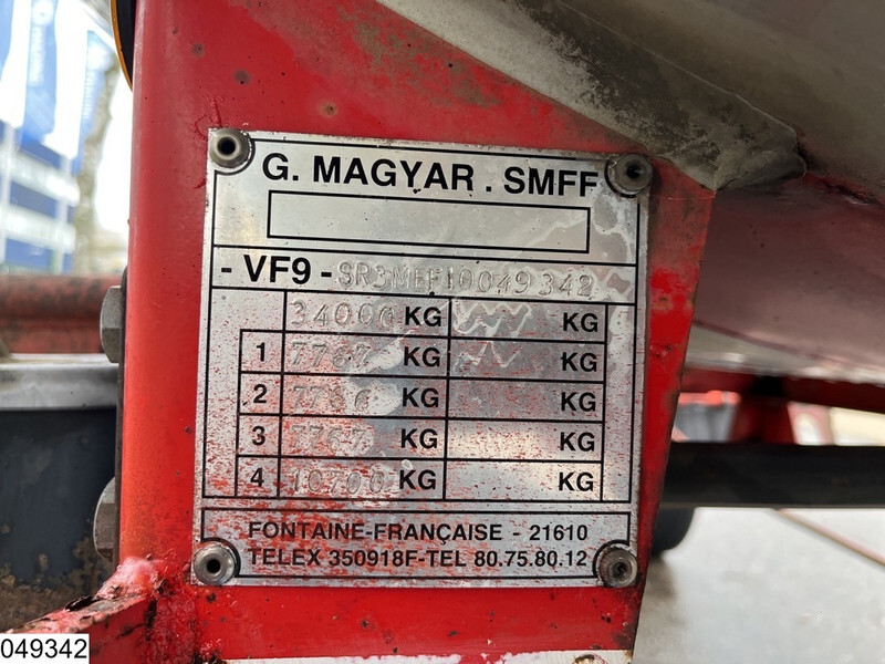 Полуремарке цистерна Magyar Chemie 31000 Liter, Steel suspension: снимка 5