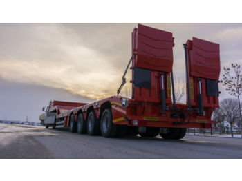 EMIRSAN 4 Axle Lowbed Trailer with Steering Axles - Нискорамна площадка полуремарке