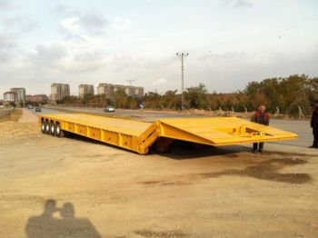 EMIRSAN Front Loading Lowbed Trailer - Нискорамна площадка полуремарке