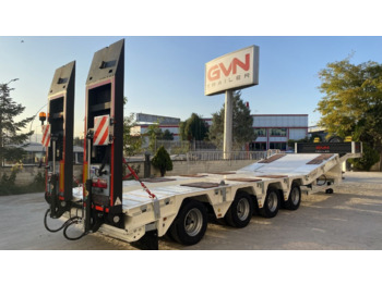 GVN TRAILER 4 Axle Hydraulic Platform Lowbed - Нискорамна площадка полуремарке