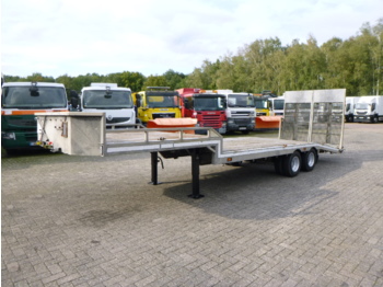 Veldhuizen Semi-lowbed trailer (light commercial) P37-2 + ramps + winch - Нискорамна площадка полуремарке