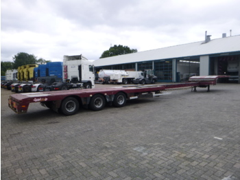 Нискорамна площадка полуремарке Nooteboom 3-axle semi-lowbed trailer extendable 14.5 m + ramps: снимка 4