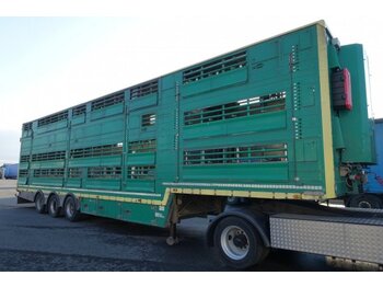 За превоз на животни полуремарке Pezzaioli SBA32/U, 3 Stock , Viehtransporter  , Tränkeranlage,: снимка 1