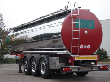Berger Food - milk tank, 32.000 l., 4 comp., Light weight: 5.660 kg. - Полуремарке цистерна