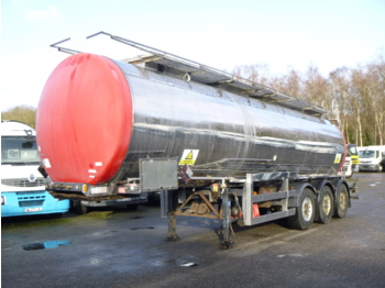 Clayton Chemical tank inox 30.4 m3 / 1 comp + pump - Полуремарке цистерна