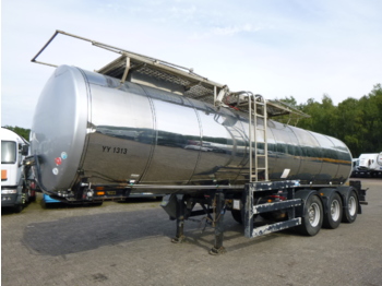 Clayton Food tank inox 23.5 m3 / 1 comp + pump - Полуремарке цистерна
