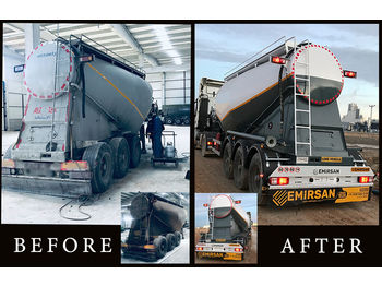 EMIRSAN USED 2010 MODEL FULL REFURBISHED CEMENT TRAILER - Полуремарке цистерна