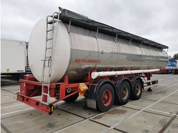 Hendricks FOODSTUFF TANKER 34000 ltr 3 comp. - Полуремарке цистерна