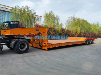 Нови Нискорамна площадка полуремарке За превоз на тежка техника SUNSKY 3 Axle 70 Tons detachable gooseneck lowbed trailer: снимка 5
