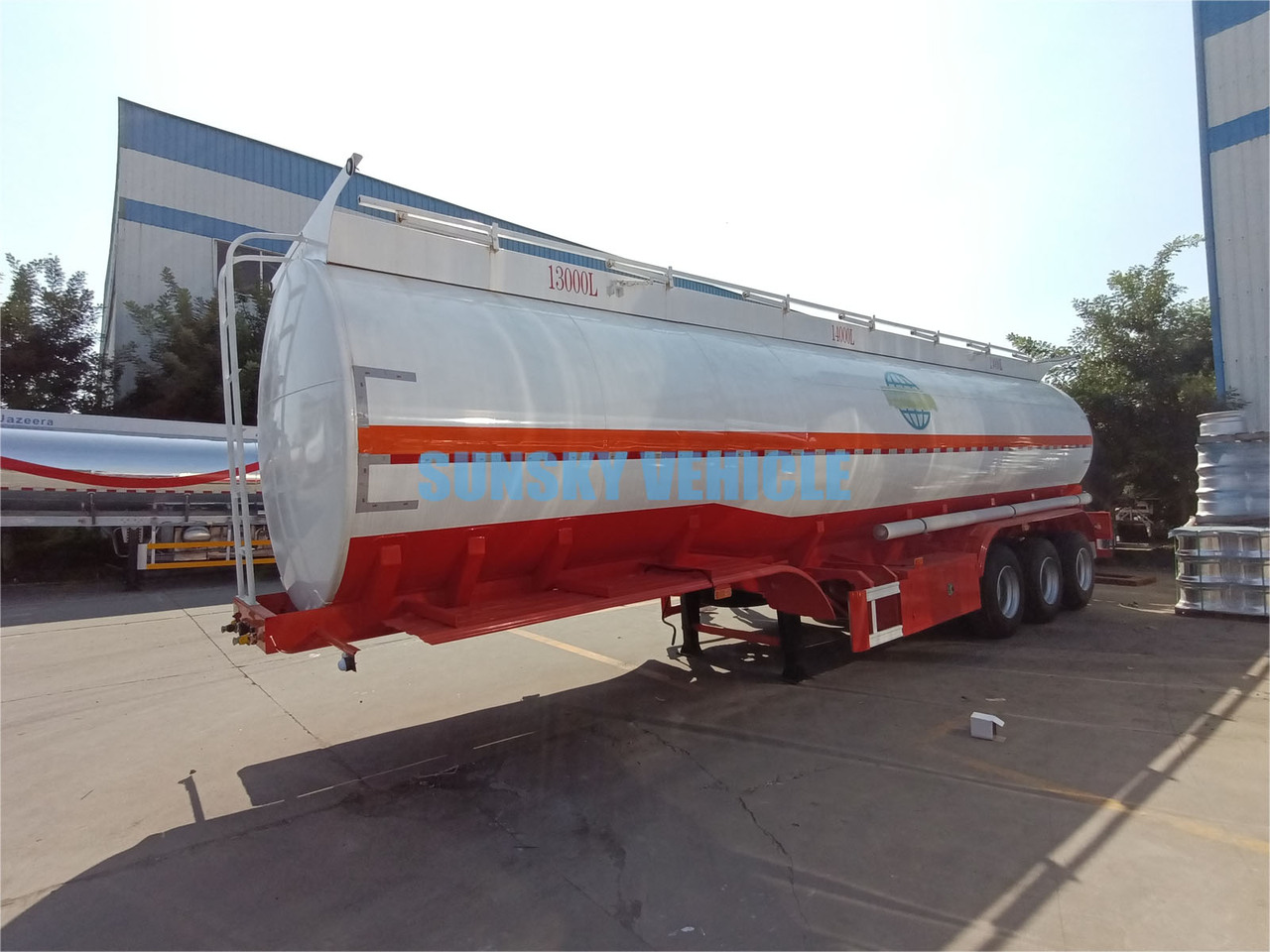 Нови Полуремарке цистерна За превоз на гориво SUNSKY 3 Axle Fuel Tanker Trailer: снимка 3