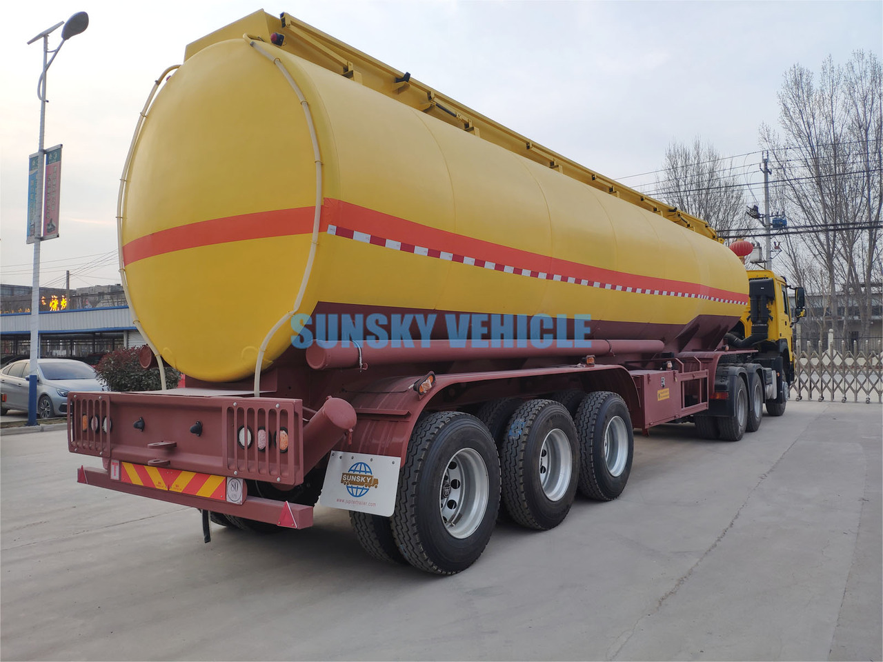 Нови Полуремарке цистерна За превоз на гориво SUNSKY 3 Axle Fuel Tanker Trailer: снимка 6