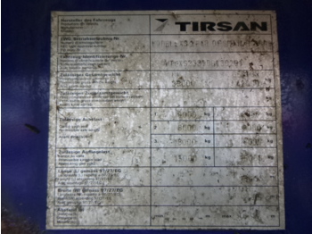 Бордово полуремарке/ Платформа Tirsan 3 axle Platform trailer: снимка 3