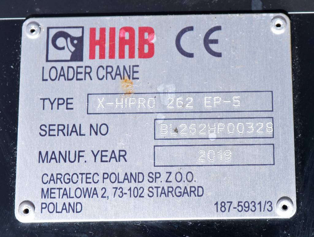 Кран за камион за Камион Hiab X-HIPRO 262 EP-5 CD: снимка 7