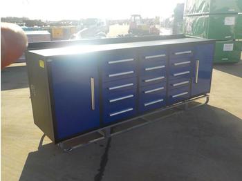 Оборудване за гаражи/ Работилници Unused 2021 Steelman 10' Work Bench, 15 Drawers, 2 Cabinets: снимка 1